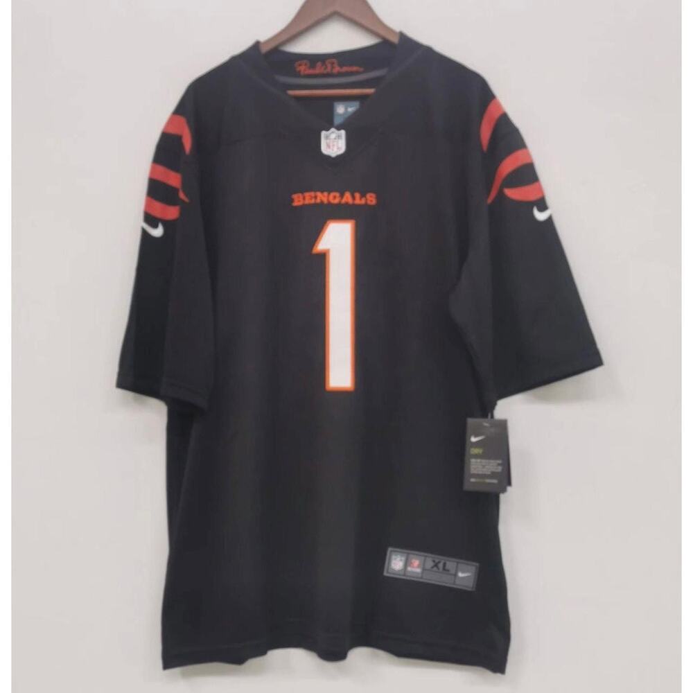Ja'Marr Chase Cincinnati Bengals Jersey Black Nike